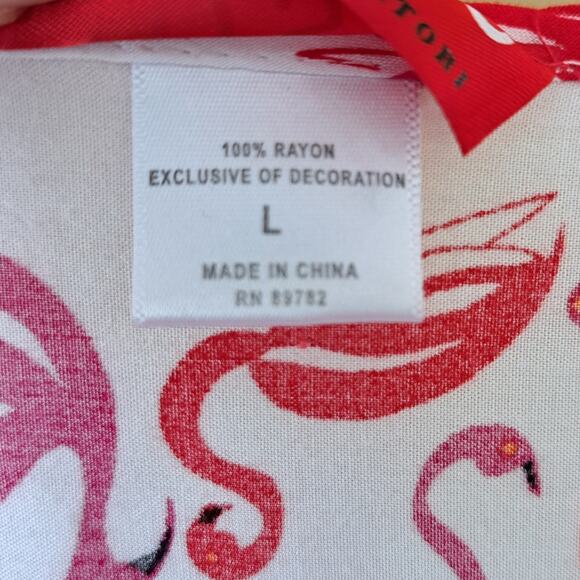 Josie Natori Flamingo Print Flamenco Sleepshirt Size Large - Picture 5 of 8